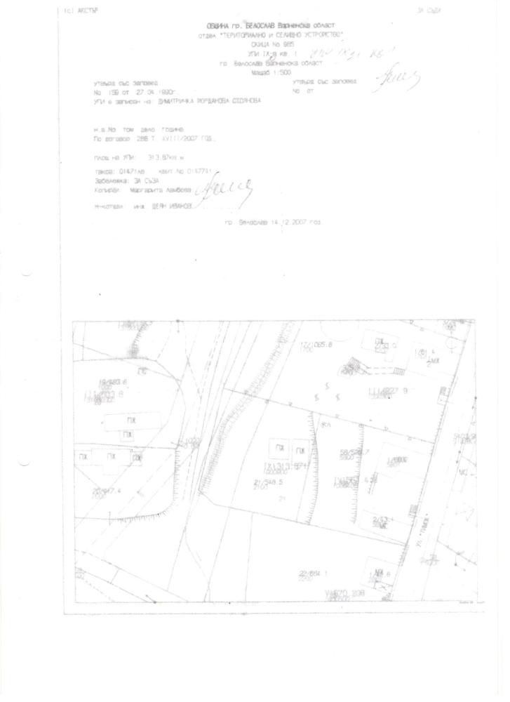 Парцел с къща Белослав