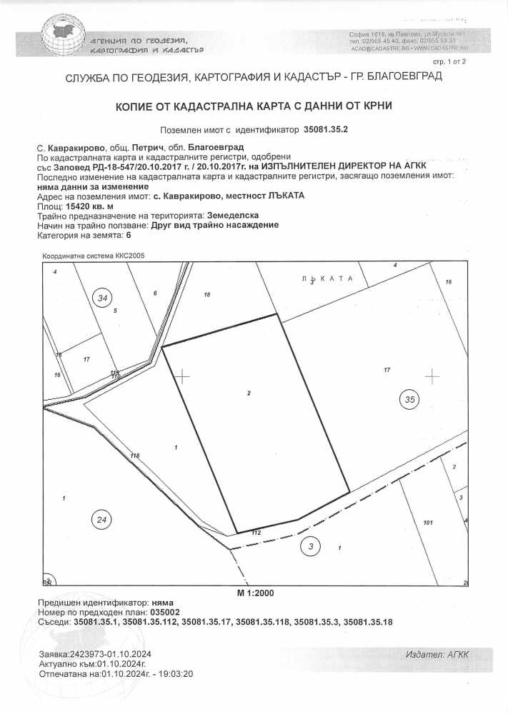 Земеделска земя в с. Кавракирово