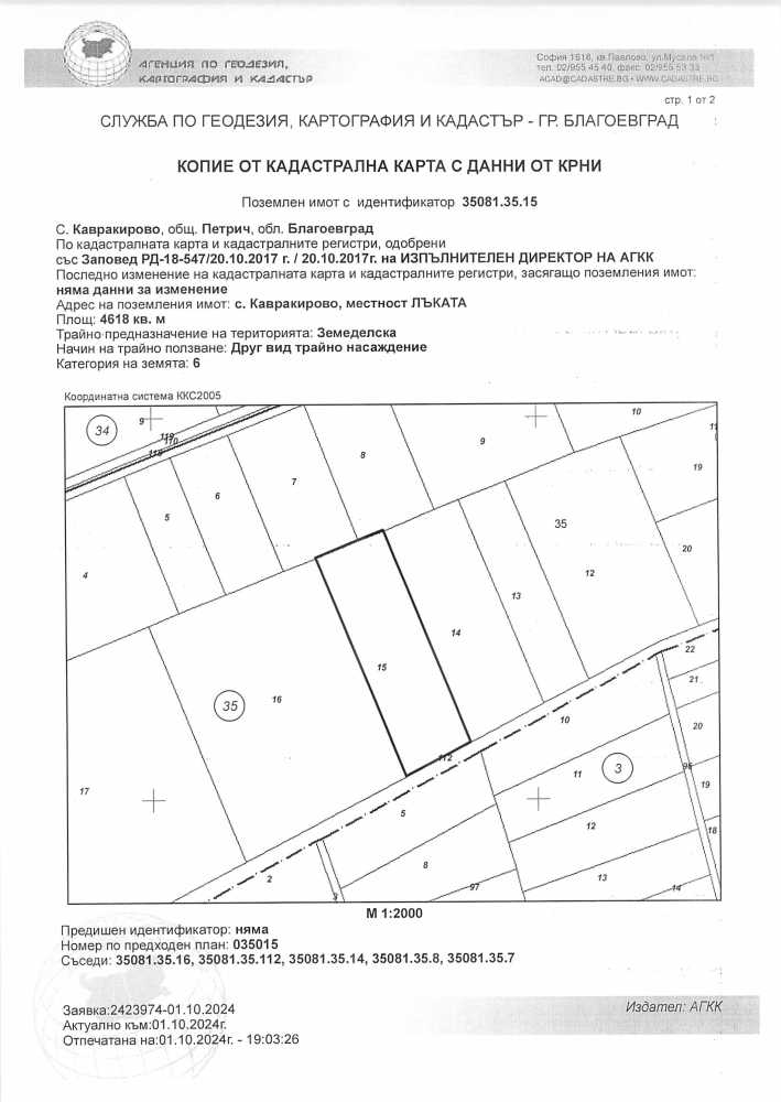 Земеделска земя в с. Кавракирово