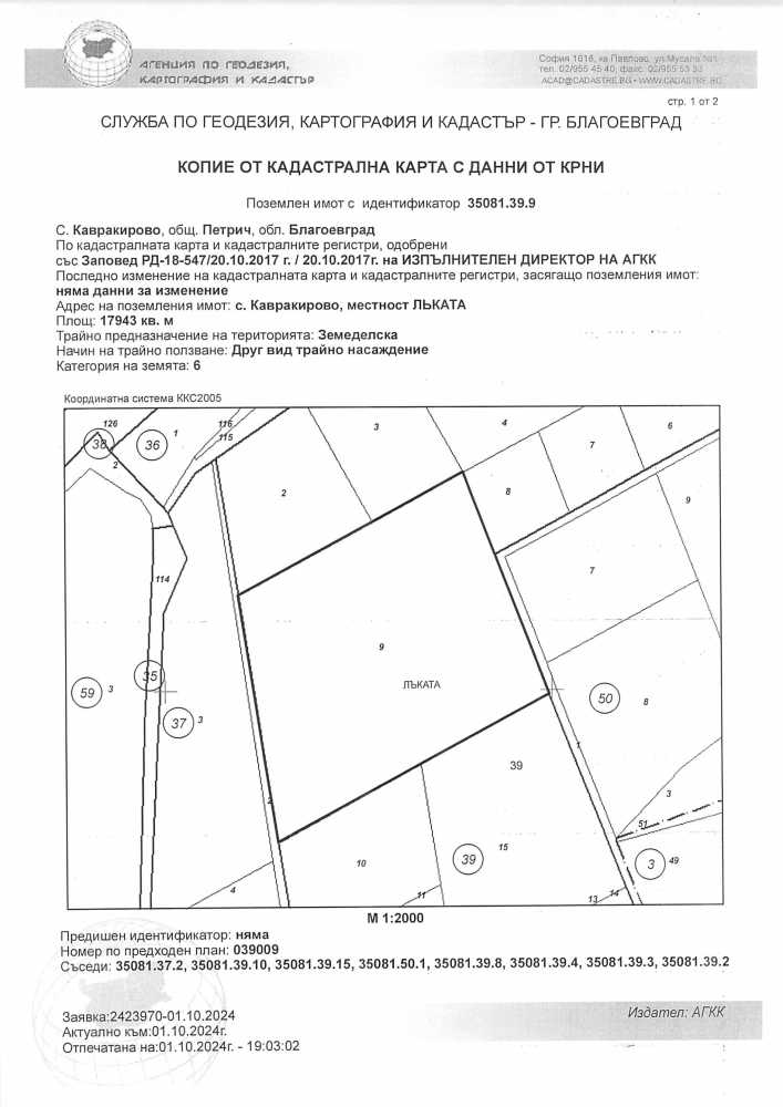 Земеделска земя в с. Кавракирово