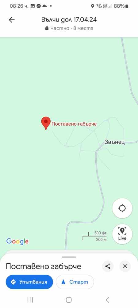 Парцел с къща Звънец