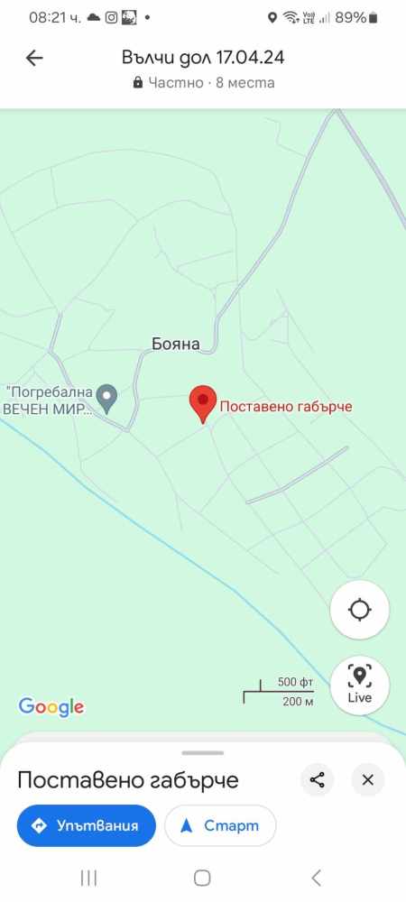 Парцел с къща Бояна