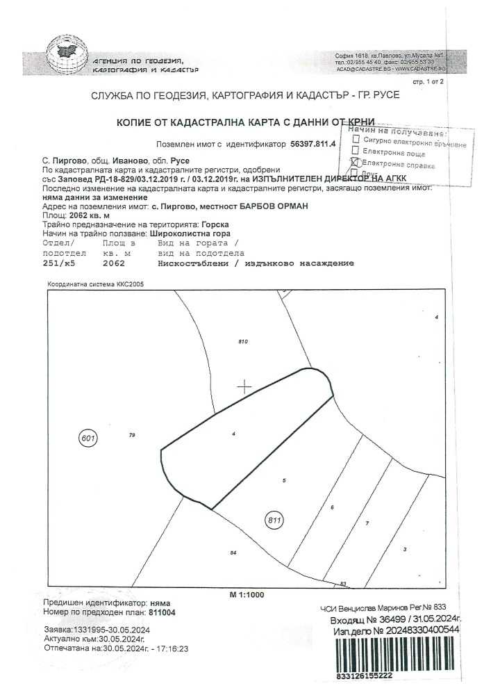 Земеделска земя Пиргово