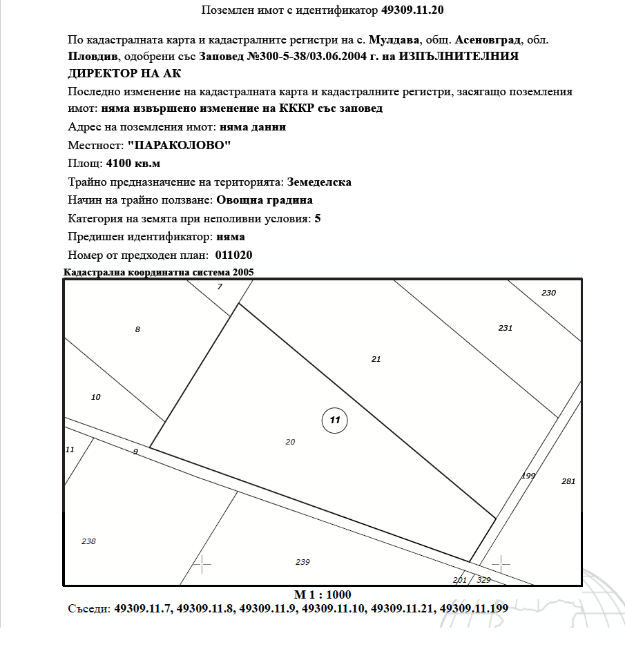 Земеделска земя Мулдава