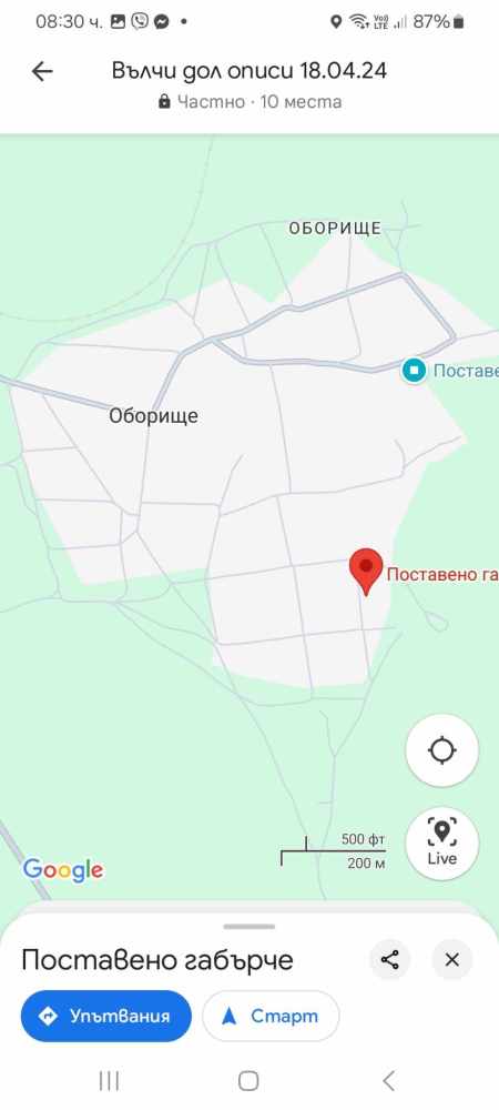 Парцел с къща Оборище